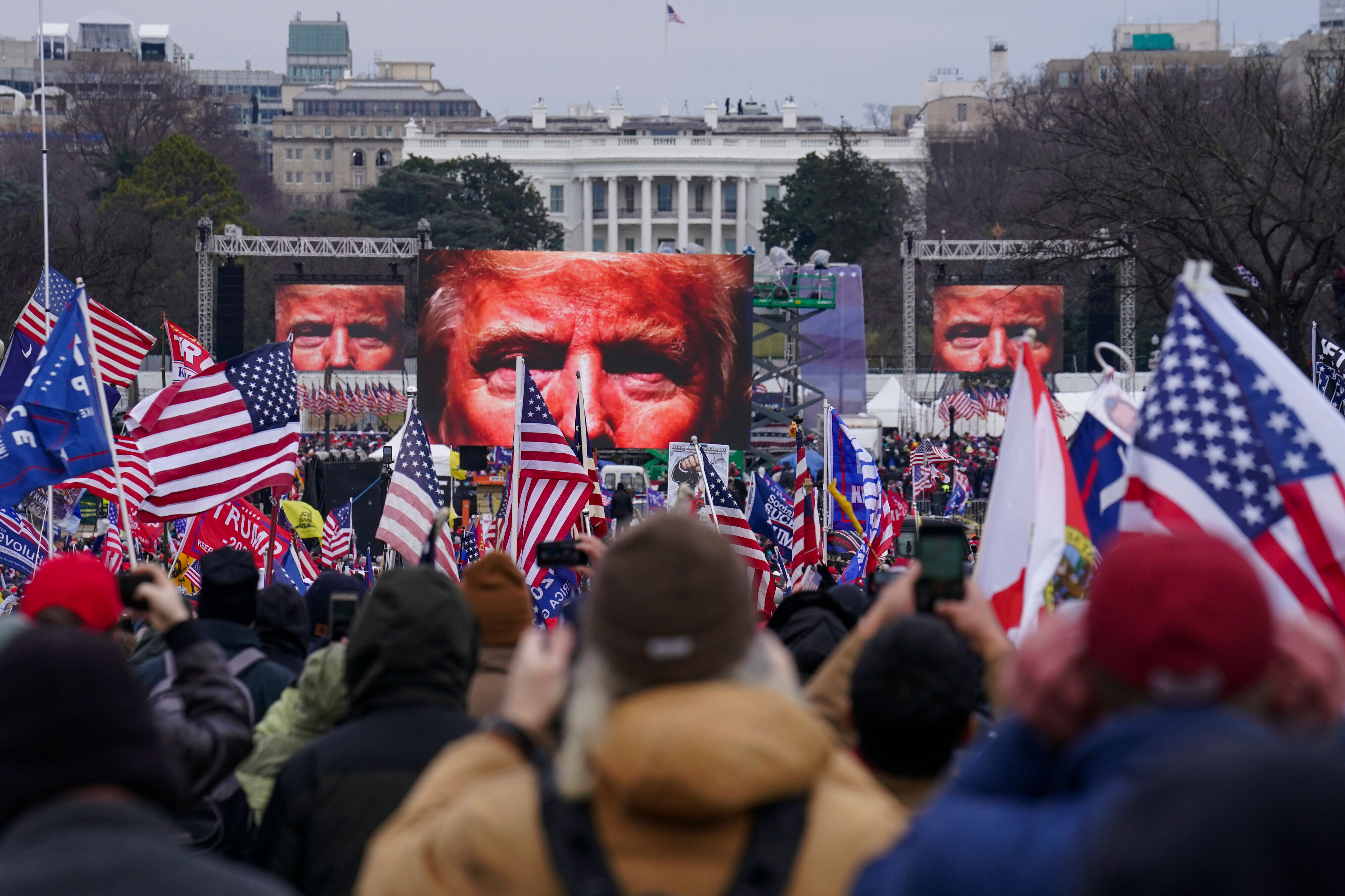 Supporters of former President Donald Trump in Washington, on Jan. 6, 2021.