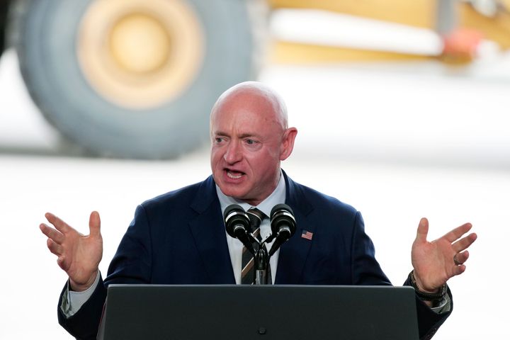 Sen. Mark Kelly (D-Ariz.), a former astronaut, is generating presidential buzz after a second straight victory in a tight race in a key swing state. 